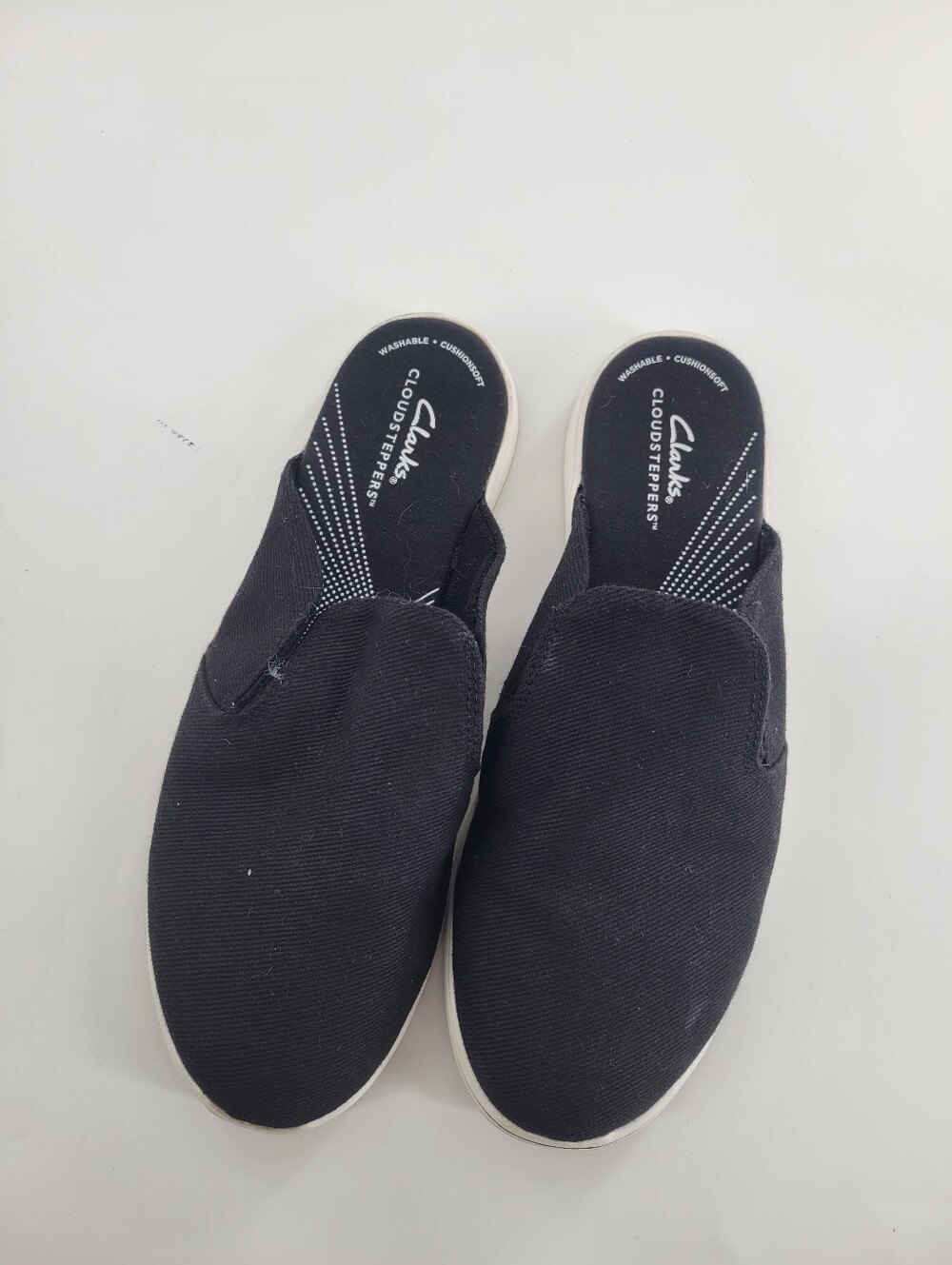 Clarks Cloudsteppers Breeze Shore Black Floral Women’s Size 9M Slip On Washable